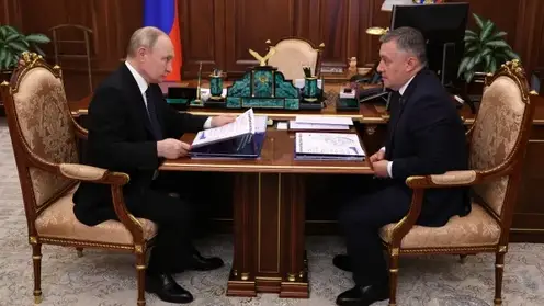 Президент Владимир Путин встретился с главой Иркутской области Игорем Кобзевым